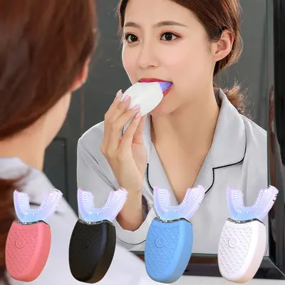 Smart U-Shaped Fully Automatic Massage Electric Toothbrush, Wireless Charging, Oral Toothbrush for Students and Adults, Dropshipping Available