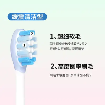 Replacement Brush Heads for Shuke G5 Pro Electric Toothbrush, G33/G23/T1/T2/T3/G34/V3/GT2 - 3