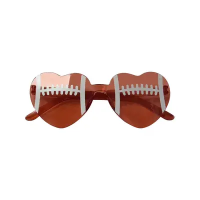 Herzförmige Sonnenbrille in Bonbonfarben mit einteiligen Gläsern - 11