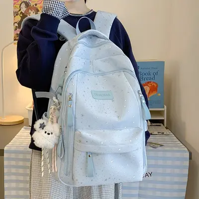 Starry Sky Women's Backpack, Large Capacity Lightweight School Bag - 1