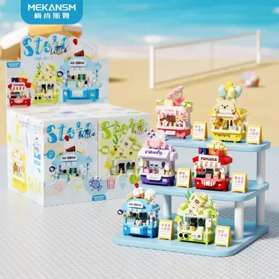 City Street Scene Building Blocks, Lego Compatible Mini Small Particle Set