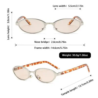 2026 Small-Frame Oval Sunglasses, UV400 Protection, Retro Style - 5
