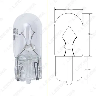 T10 168 192 12V 5W Autolampe Standlicht, warmweiß, Halogen