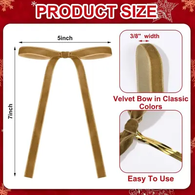 Flocked Velvet Christmas Ornament Hanging Rope