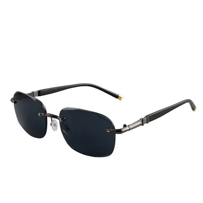 Frameless Men's Sunglasses for Driving and Fishing, UV Protection - 6