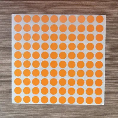 Xinhong Renkli Yuvarlak Nokta Sticker Yuvarlak Etiket Kağıdı Sınıflandırma Sticker 16 Renk Renkli İşaretleme Sticker Yapışkanlı Etiket - 11
