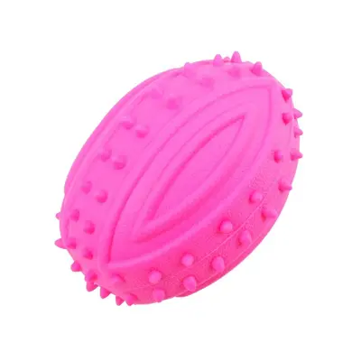 TPR Squeaky Rugby Ball Dog Chew Toy, Durable - 6