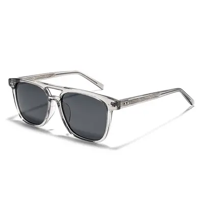 Women's Square Frame Sunglasses, Double Bridge, UV-Proof, Model 2A812 - 10