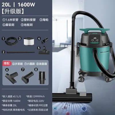 美菱吸尘器家用大吸力开荒美缝超强力功率洗车专用商用工业吸尘机 - 8