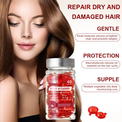 Vitamin Hair Care Capsules, Frizz Control, 40 Pcs