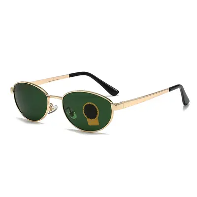 Metal Retro Sunglasses with UV Protection, Colored Coated Lenses, Model 3774 - 6