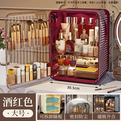 Cosmetic storage box, multilayer, dustproof, large capacity - 11