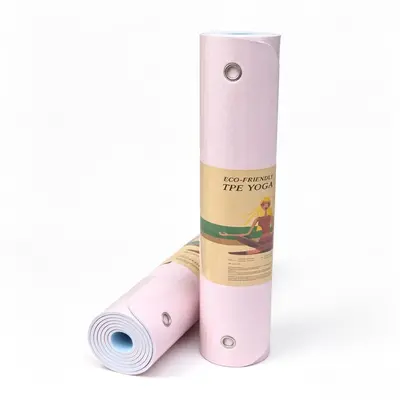 Thick Non-Slip TPE Hanging Yoga Mat, Shock-Absorbing for Gym - 13