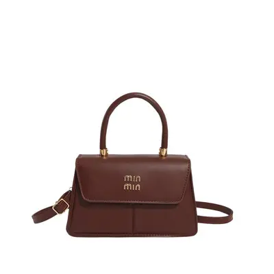 Women's Shoulder Bag, Small Square Model, Solid Color - 6