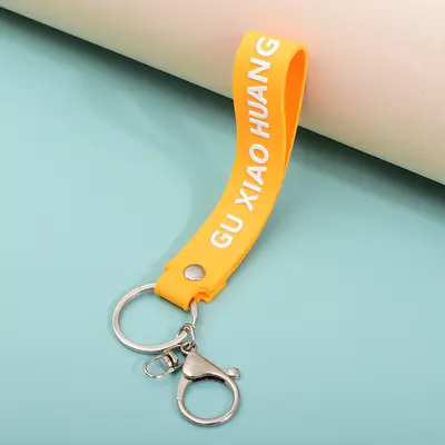 3D baskılı PVC yumuşak kauçuk anahtarlık askısı, bileklik askılı, reklam hediyesi