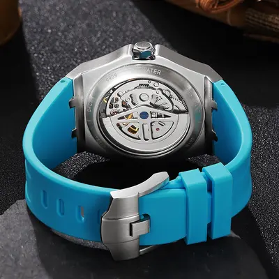 Durenwei men's tourbillon mechanical watch steel band