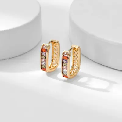 Zirkon-Ohrringe, Schlichte und elegante Damenohrringe, Modeaccessoire