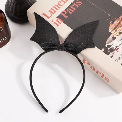 Halloween Sequin Bat Headband, Party Decoration Hair Accessory for Kids - 8