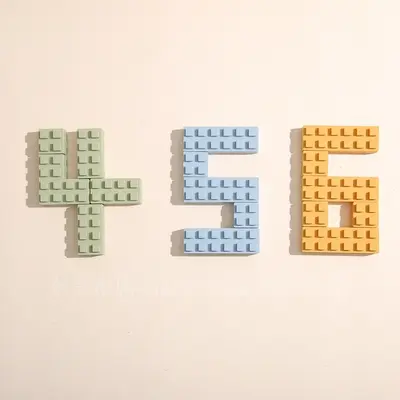 Baby silicone large blocks, chewable stacking toy