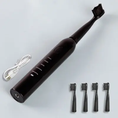 Rechargeable Ultrasonic Waterproof Electric Toothbrush with Soft Bristles, Portable for Ad - 10