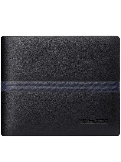 Emperor Paul Men's Genuine Leather Short Wallet Top Grain Cowhide Gift Boxed - 9