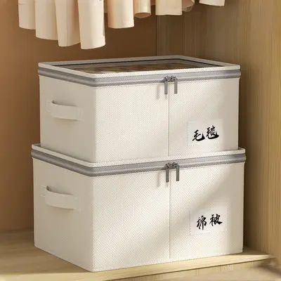 Tianshan pamuk-keten depolama kutusu, yıkanabilir, şeffaf - 2