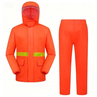 Two-piece raincoat suit, reflective, heavy-duty, motorcycle suitable - 7