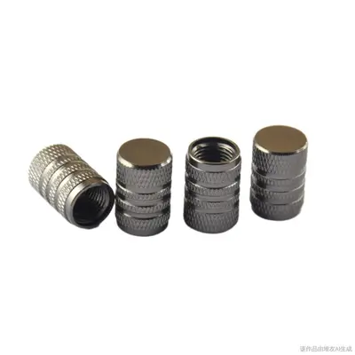 Colored Aluminum Alloy Car Tire Valve Cap - 12
