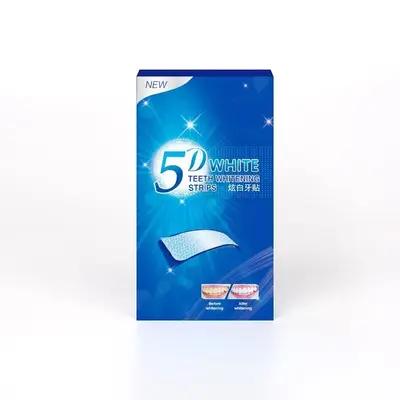 5D Whitening Teeth Strips, 7 Pairs 14 Strips, Removes Yellow Stains - 6