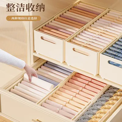 Plastic Wardrobe Storage Box for Clothing and Underwear