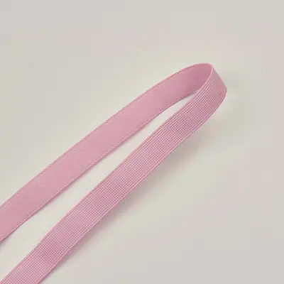 1cm Single-Sided Plush Elastic Band, Nylon Plaid, Bra Hem Trim - 10