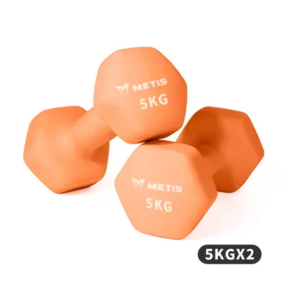 Hexagonal dumbbell set, cast iron, solid construction - 11