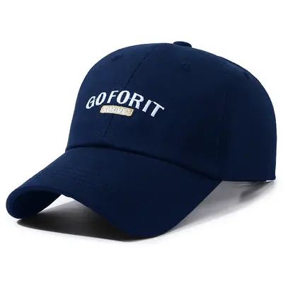 Kadınlar için yaz beyzbol şapkası GOFORIT Kore versiyonu ins erkekler için moda işlemeli mektup kap yüz zayıflama sert şapka - 10