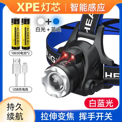 T6 Telescopic Zoom USB Rechargeable LED Headlamp, Long Runtime, for Fishing and Camping - 13