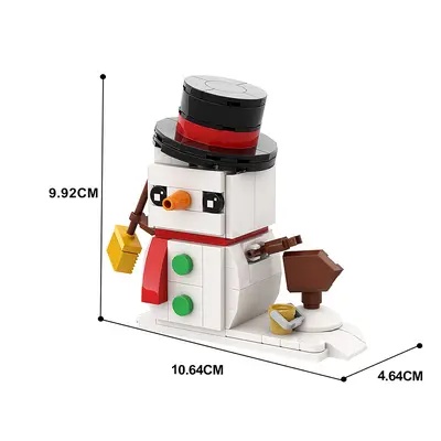 MOC Noel Yapı Taşı Oyuncak Seti, Torbalı DIY Noel Süsü - 7