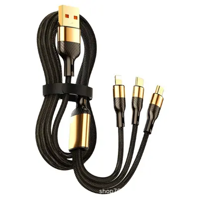 240W hızlı şarj veri kablosu üçü bir arada Apple Huawei OPPO Xiaomi vivo için uygun bir-üç tablet şarj kablosu