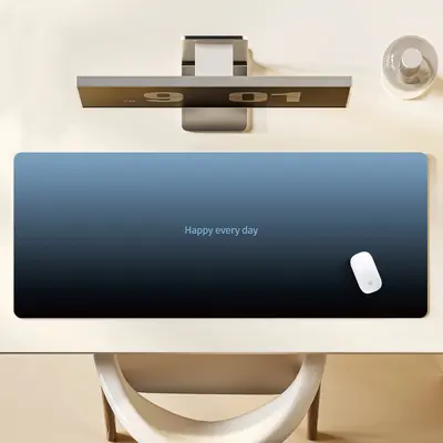 Ekstra büyük degrade renkli, özel logolu oyun ve ofis klavye masa örtüsü mouse pad'i - 7