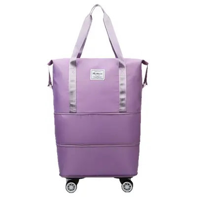 Cross-border wholesale universal wheeled travel suitcase, large capacity luggage bag attachable to wheeled suitcase for students going out and starting school