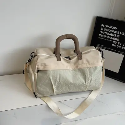 Kurztrippen-Reisetasche für Damen, leicht, multifunktional, Umhängesporttasche, Fitnesstasche, Handtasche, Geschäftsreisetasche mit großem Fassungsvermögen, Aufbewahrungstasche, Gepäcktasche - 9