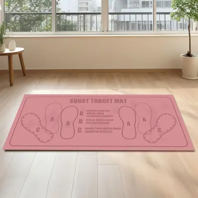 Durable and noise-reducing foot mats Pilates squat step training home fitness mats for men and women exercise non-slip mats in stock - 11
