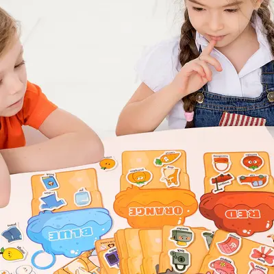 Kinder-Lernbuch mit Stickern, Farb- und Zahlenerkennung - 5