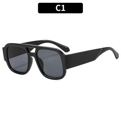 Men's and Women's Classic Double-Bridge Sunglasses, UV Protection, Driving - 6