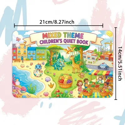 Çocuk Etkinlik Kitabı Tekrar Kullanılabilir Sticker