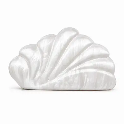 Women's Acrylic Shell Crossbody Bag, Evening Clutch - 6