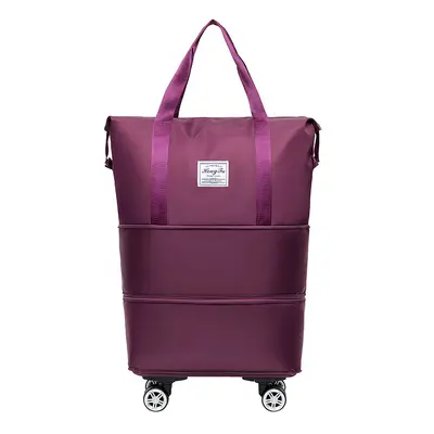 Universal wheeled travel luggage, wheeled travel suitcase, large capacity bag, women's foldable trolley bag, shopping cosmetics bag - 7