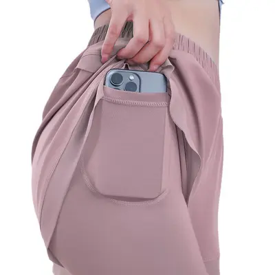 Damen-Yoga-Leggings, hohe Taille, Taschen, nacktes Gefühl