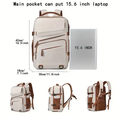 Business Backpack for Men and Women Large Capacity Expandable Laptop Backpack - 1