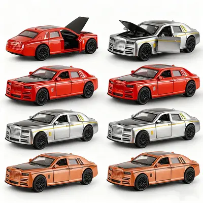 Alloy Pull-Back Toy Car, Realistic Sports Car Model for Boys - 6