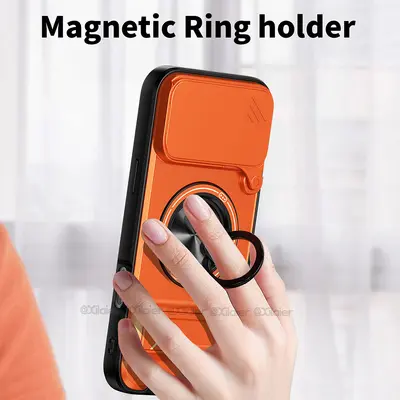 iPhone 18 Pro Max kılıf, kaydırmalı kamera kapağı, halkalı standlı
