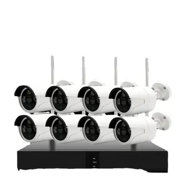 Wireless 8-channel surveillance camera set with wireless remote wake-up function smart security wifi camera